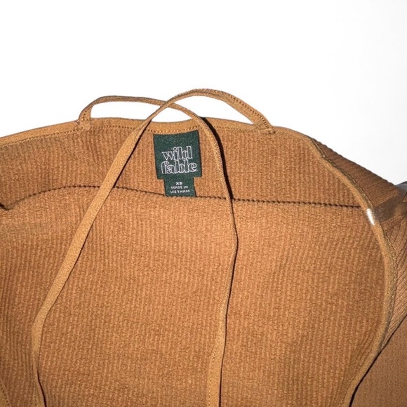 Wild Fable Tan Ribbed Halter Romper - Picture 4 of 6